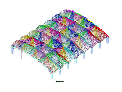 广场膜结构设计CAD图纸