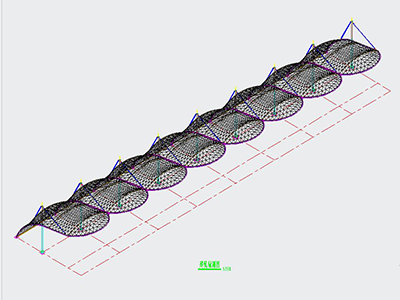 高尔夫球场膜结构设计CAD图纸